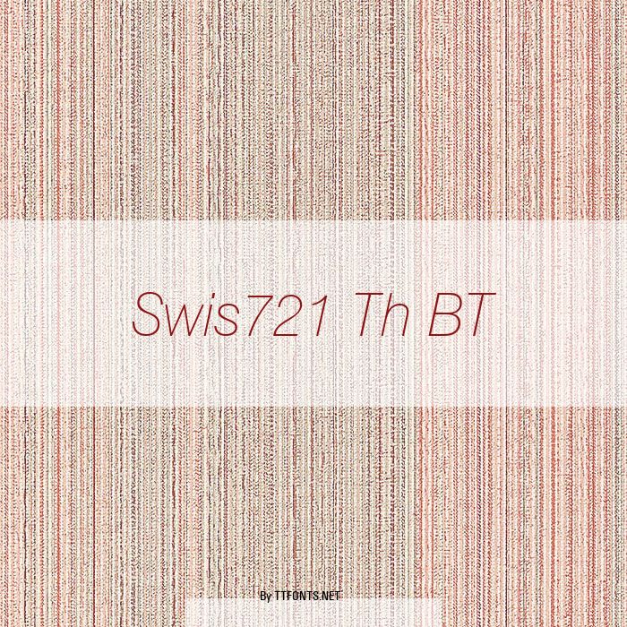 Swis721 Th BT example